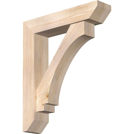 Ekena Millwork Imperial Slat Smooth Bracket w/ Offset Brace, Douglas Fir, 7 1/2"W x 34"D x 40"H BKT0806X34X40IMP06SDF